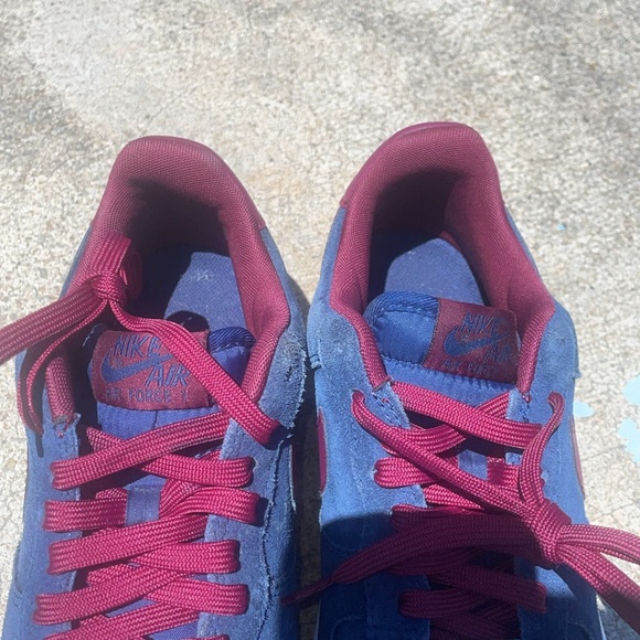 Nike Air Force 1 Low Midnight Navy Deep Garnet 2014 - Picture 9 of 13